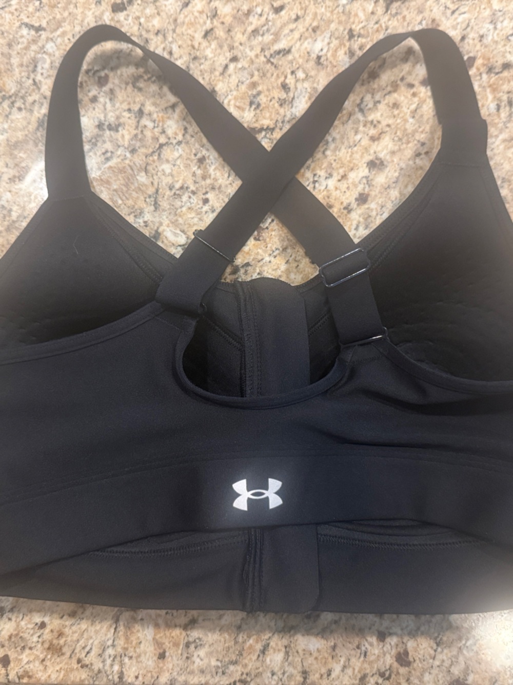 Under Armour Black Crisscross-Back Performance Sports Bra